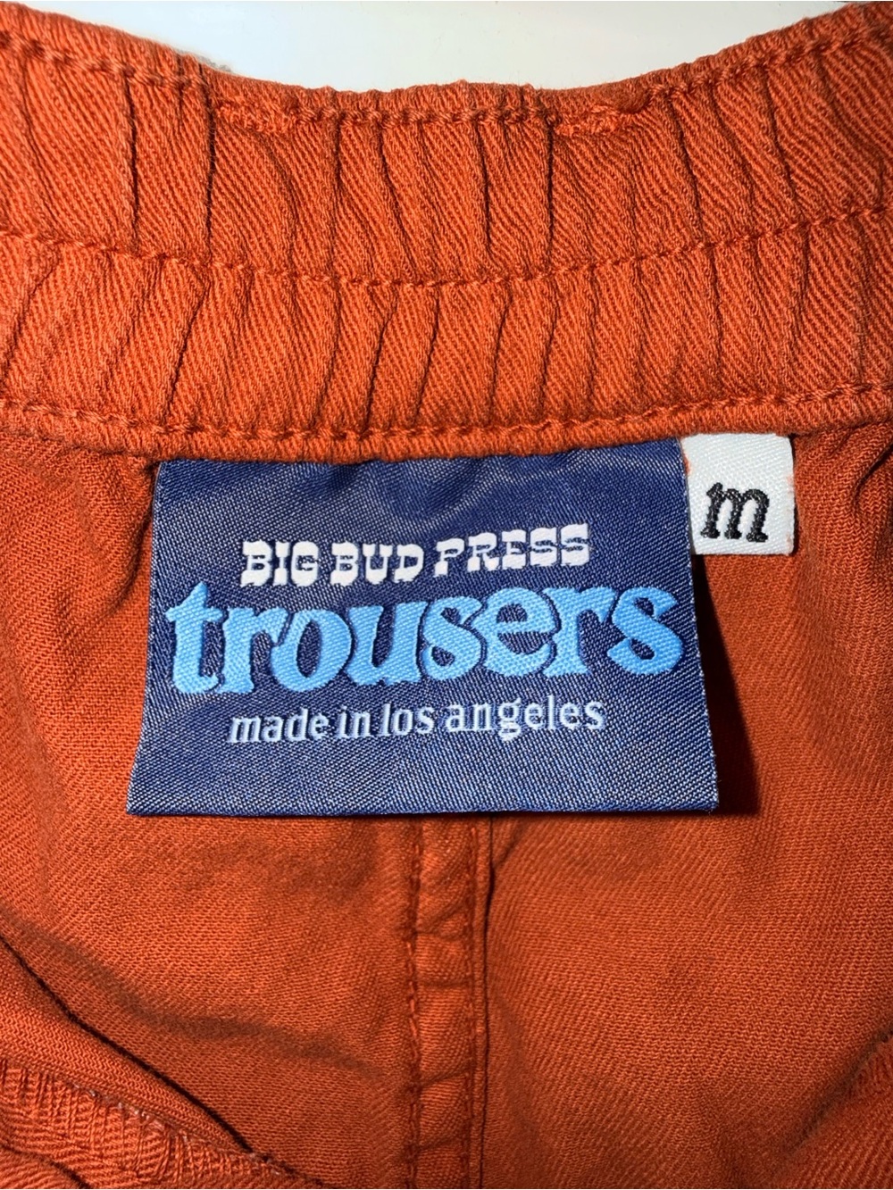 Big Bud Press Terracotta High-Rise Trousers